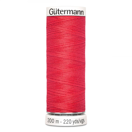 01 Нить Sew-All 100/200 м для всех материалов, 100% полиэстер Gutermann 748277 (016 красный коралл) Guetermann