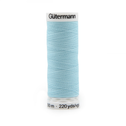 01 Нить Sew-All 100/200 м для всех материалов, 100% полиэстер Gutermann 748277 (195 голубой лед) Guetermann