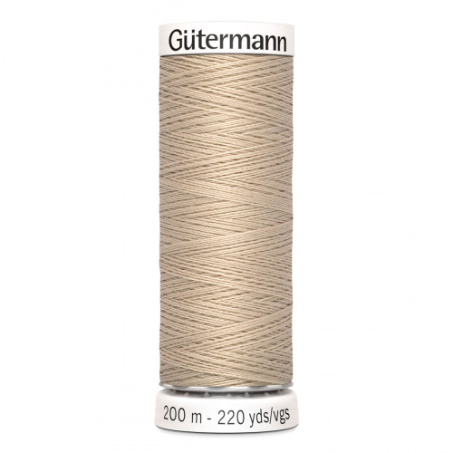 01 Нить Sew-All 100/200 м для всех материалов, 100% полиэстер Gutermann 748277 (198 св.кремово-розовый) Guetermann