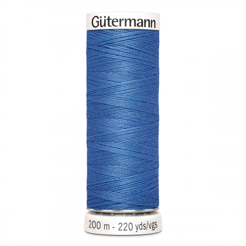 01 Нить Sew-All 100/200 м для всех материалов, 100% полиэстер Gutermann 748277 (213 голубой джинс) Guetermann