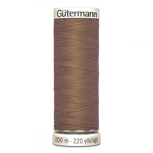 01 Нить Sew-All 100/200 м для всех материалов, 100% полиэстер Gutermann 748277 (216 капучино) Guetermann