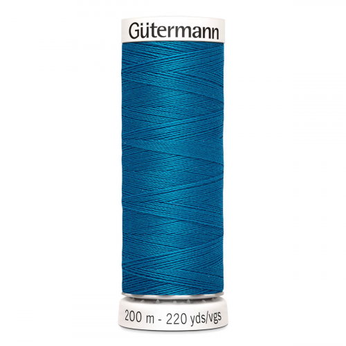 01 Нить Sew-All 100/200 м для всех материалов, 100% полиэстер Gutermann 748277 (025 св.морская волна) Guetermann