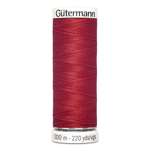 01 Нить Sew-All 100/200 м для всех материалов, 100% полиэстер Gutermann 748277 (026 огненно-красный) Guetermann