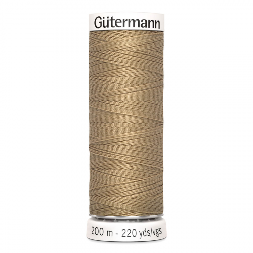 01 Нить Sew-All 100/200 м для всех материалов, 100% полиэстер Gutermann 748277 (265 серо-песочный) Guetermann