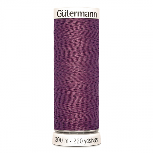 01 Нить Sew-All 100/200 м для всех материалов, 100% полиэстер Gutermann 748277 (259 т.сиренево-розовый) Guetermann