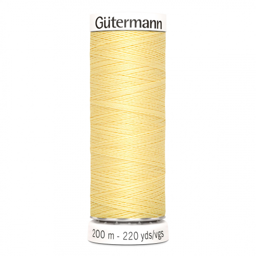 01 Нить Sew-All 100/200 м для всех материалов, 100% полиэстер Gutermann 748277 (325 шампань) Guetermann