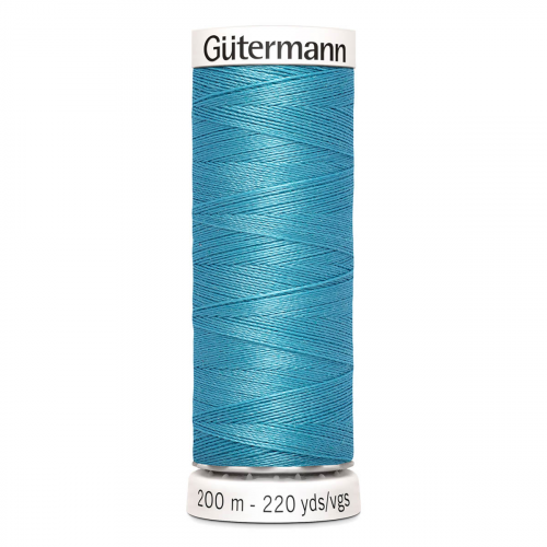 01 Нить Sew-All 100/200 м для всех материалов, 100% полиэстер Gutermann 748277 (385 св.серя бирюза) Guetermann