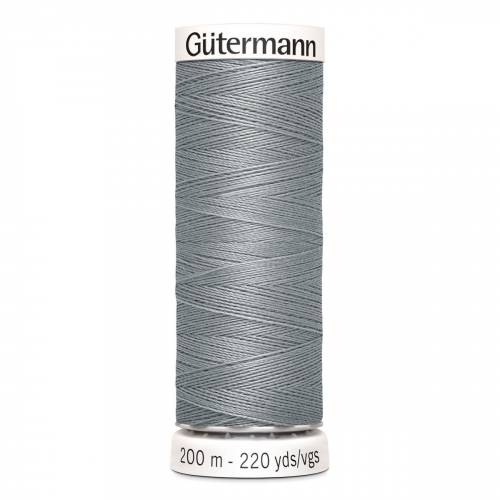 01 Нить Sew-All 100/200 м для всех материалов, 100% полиэстер Gutermann 748277 (040 пепельно-серый) Guetermann