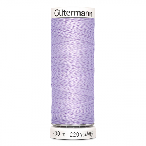01 Нить Sew-All 100/200 м для всех материалов, 100% полиэстер Gutermann 748277 (442 бело-лавандовый) Guetermann