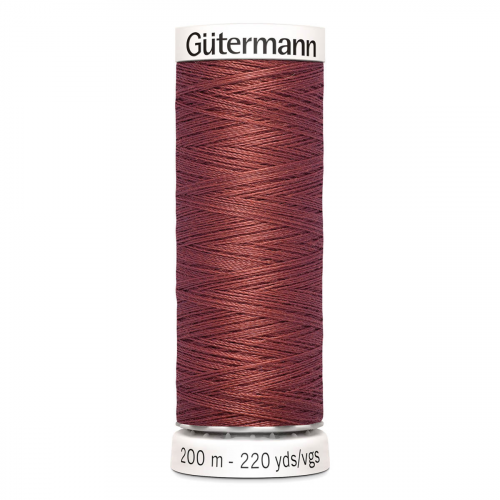 01 Нить Sew-All 100/200 м для всех материалов, 100% полиэстер Gutermann 748277 (461 розово-серо-коричневый) Guetermann