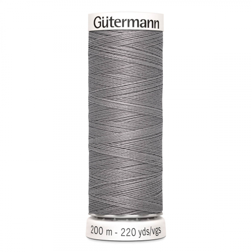 01 Нить Sew-All 100/200 м для всех материалов, 100% полиэстер Gutermann 748277 (493 пепельно-серый) Guetermann
