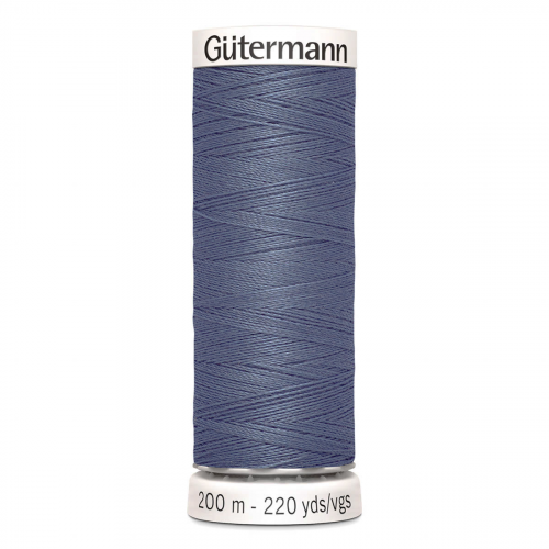 01 Нить Sew-All 100/200 м для всех материалов, 100% полиэстер Gutermann 748277 (521 серо-джинсовый) Guetermann