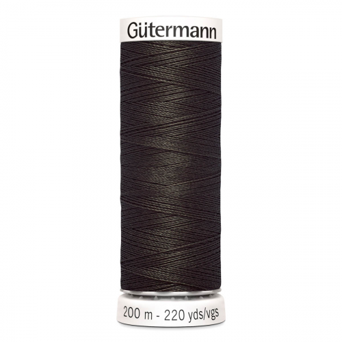 01 Нить Sew-All 100/200 м для всех материалов, 100% полиэстер Gutermann 748277 (671 т.серо-коричневый) Guetermann