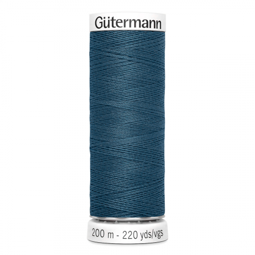 01 Нить Sew-All 100/200 м для всех материалов, 100% полиэстер Gutermann 748277 (068 серо-синий) Guetermann