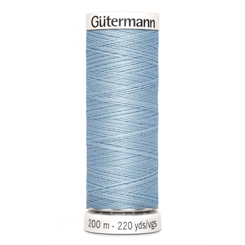 01 Нить Sew-All 100/200 м для всех материалов, 100% полиэстер Gutermann 748277 (075 бледно-джинсовый) Guetermann