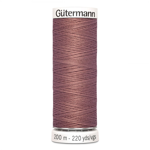 01 Нить Sew-All 100/200 м для всех материалов, 100% полиэстер Gutermann 748277 (844 пудрово-розовая глина) Guetermann