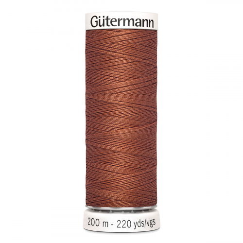 01 Нить Sew-All 100/200 м для всех материалов, 100% полиэстер Gutermann 748277 (847 медно-коричневый) Guetermann