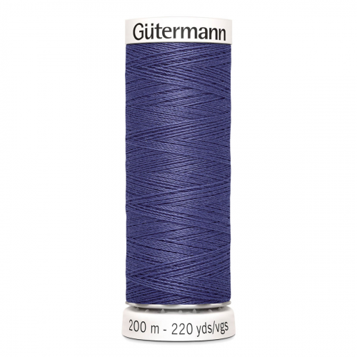 01 Нить Sew-All 100/200 м для всех материалов, 100% полиэстер Gutermann 748277 (086 фиолетовый джинс) Guetermann