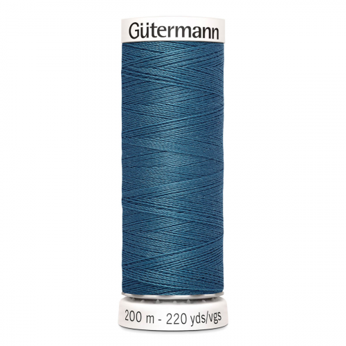 01 Нить Sew-All 100/200 м для всех материалов, 100% полиэстер Gutermann 748277 (903 серо-бирюзовый) Guetermann
