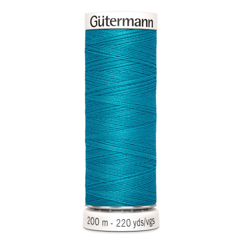 01 Нить Sew-All 100/200 м для всех материалов, 100% полиэстер Gutermann 748277 (946 т.бирюзово-голубой) Guetermann
