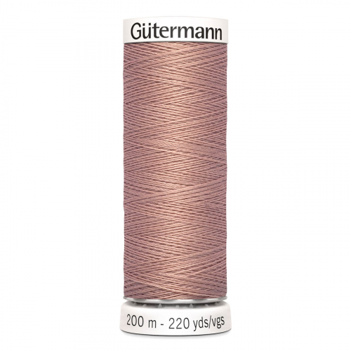 01 Нить Sew-All 100/200 м для всех материалов, 100% полиэстер Gutermann 748277 (991 розово-бежевая пудра) Guetermann