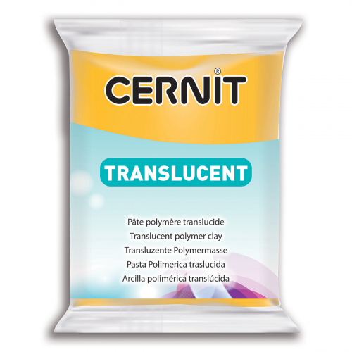CE0920056 Пластика полимерная запекаемая 'Cernit 'TRANSLUCENT' прозрачный 56 гр. (721 прозрачный янтарь)