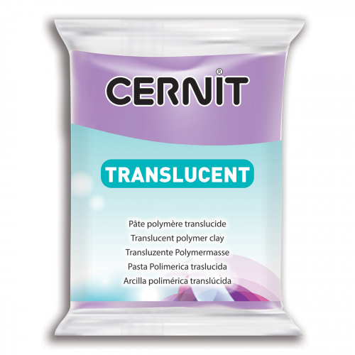 CE0920056 Пластика полимерная запекаемая 'Cernit 'TRANSLUCENT' прозрачный 56 гр. (900 фиолетовый)