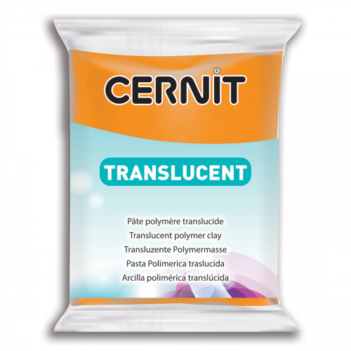 CE0920056 Пластика полимерная запекаемая 'Cernit 'TRANSLUCENT' прозрачный 56 гр. (752 оранжевый)