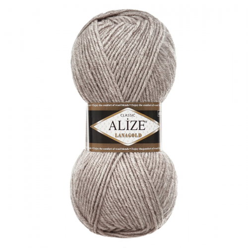Пряжа ALIZE 'Lanagold' 100гр., 240м (49%шерсть, 51%акрил) (207 светло-коричневый) Alize