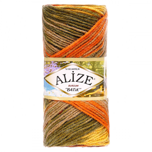 Пряжа ALIZE 'Burcum Batik' 100гр. 210м. (100% акрил) ТУ (6060 секционный) Alize