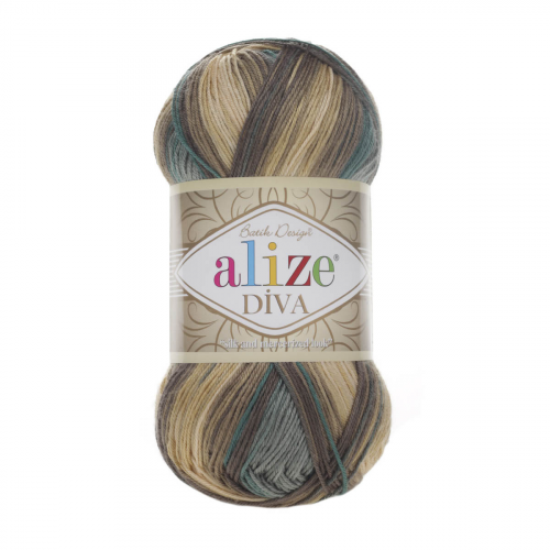 Пряжа ALIZE 'Diva batik' 100гр. 350м. (100% микрофибра) ТУ (3307 секционный) Alize