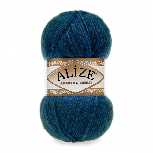 Пряжа ALIZE 'Angora Gold' 100гр. 550м (80%акр, 20%шерсть) ТУ (17 синий) Alize