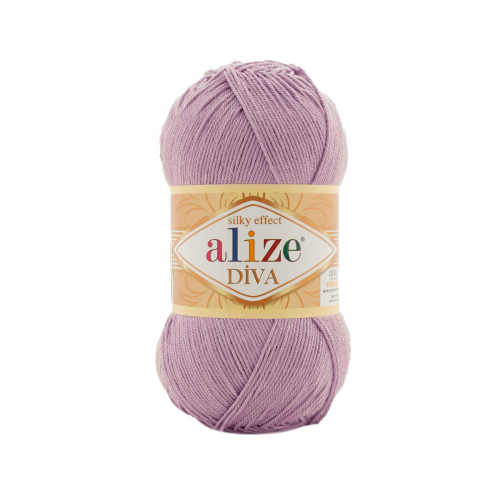 Пряжа ALIZE 'Diva' 100гр. 350м. (100% микрофибра) ТУ (505 Пепельно-сиреневый) Alize