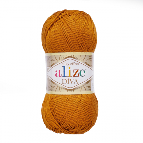Пряжа ALIZE 'Diva' 100гр. 350м. (100% микрофибра) ТУ (234 табачный) Alize