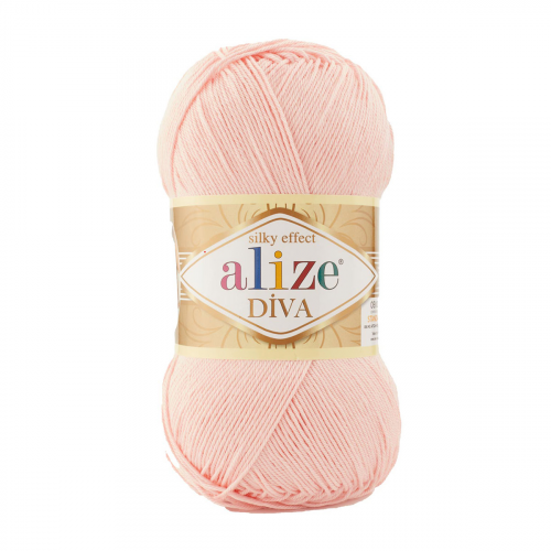 Пряжа ALIZE 'Diva' 100гр. 350м. (100% микрофибра) ТУ (143 cветлая пудра) Alize