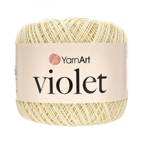 Пряжа YarnArt 'Violet' 50гр 282м (100% мерсеризованный хлопок) (0326 молочный)