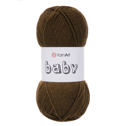 Пряжа YarnArt 'Baby' 50гр 150м (100% акрил) (1182 коричневый)