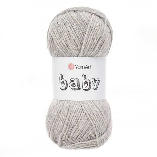 Пряжа YarnArt 'Baby' 50гр 150м (100% акрил) (195 серый)