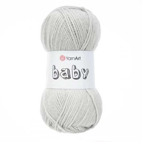 Пряжа YarnArt 'Baby' 50гр 150м (100% акрил) (855 серый)