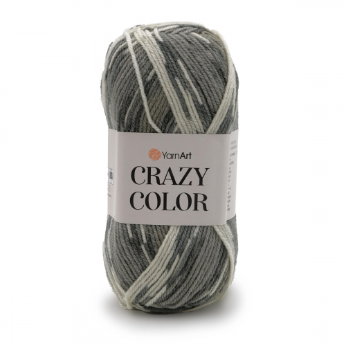 Пряжа YarnArt 'Crazy color' 100гр 260м (25% шерсть,75% акрил) (137 секционный)