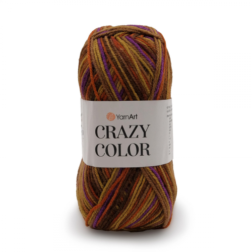 Пряжа YarnArt 'Crazy color' 100гр 260м (25% шерсть,75% акрил) (155 секционный)