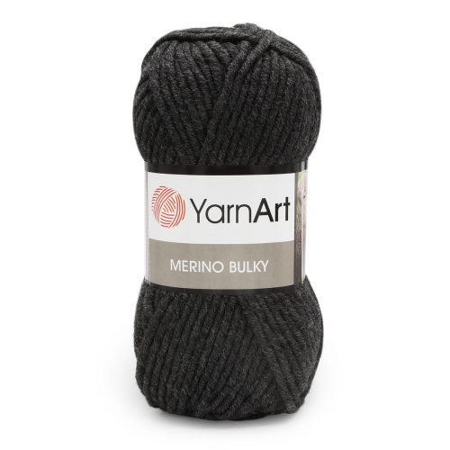 Пряжа YarnArt 'Merino Bulky' 100гр 100м (25% шерсть, 75% акрил) (359 серый)