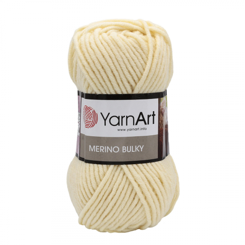 Пряжа YarnArt 'Merino Bulky' 100гр 100м (25% шерсть, 75% акрил) (7003 бледно-желтый)