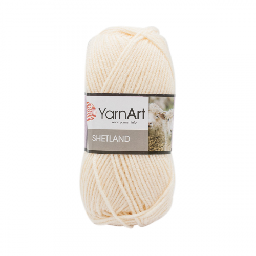 Пряжа YarnArt 'Shetland' 100гр 220м (30% шерсть, 70% акрил) (503 молочный)