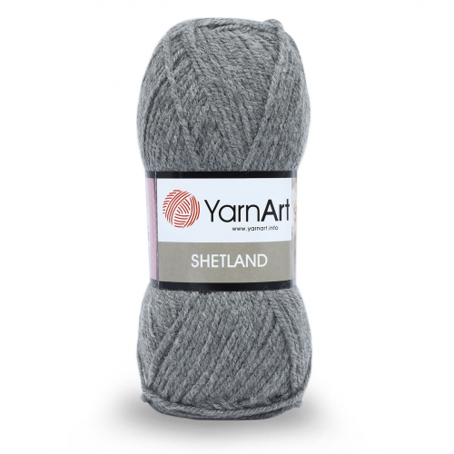 Пряжа YarnArt 'Shetland' 100гр 220м (30% шерсть, 70% акрил) (530 серый)