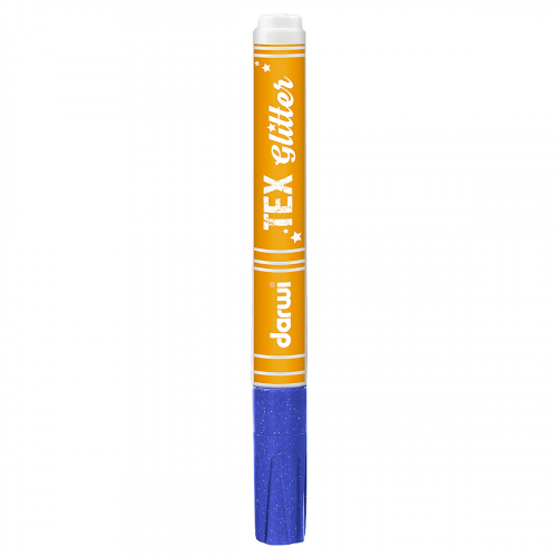 DA0140013 Маркер для ткани Darwi TEX Glitter, 2мм (с блестками) (200 голубой)