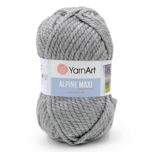 Пряжа YarnArt 'Alpine Maxi' 250гр 105м (40% шерсть, 60% акрил) (669 серый)