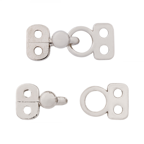 DF-207 Крючок 1,7*0,6см (nickel) АЙРИС