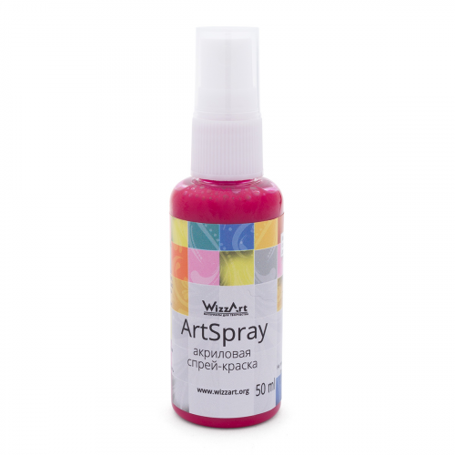 Спрей-Краска ArtSpray, ягодно-малиновый 50мл Wizzart