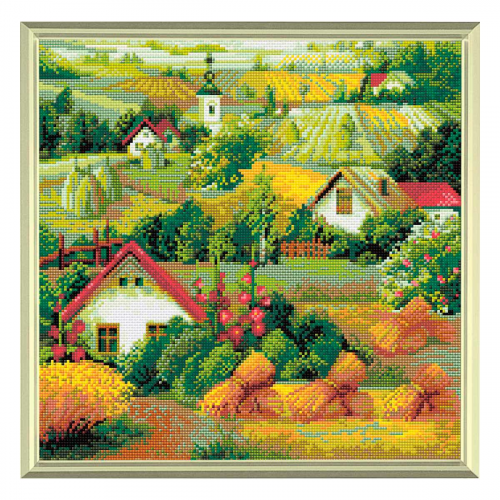 AM0013 Набор алмазной мозаики Риолис 'Сербский пейзаж' 40*40см РИОЛИС